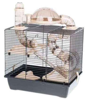 INTER-ZOO Rocky + Terrace beige - cage for a hamster