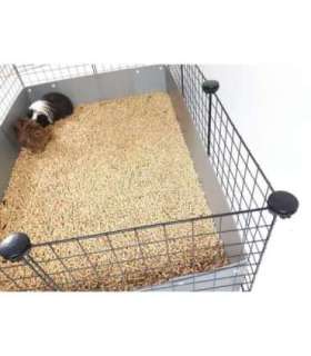 C&C modular cage 5x2 pig rabbit hedgehog black 180 x 75 x 37 cm