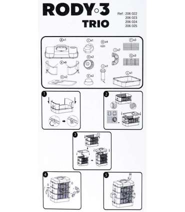 ZOLUX Rody3 Trio White - cage for rodents - 1 piece