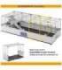 FERPLAST Modular 2 - cage for rabbit and domestic guinea pig - 109 x 72 x 56cm