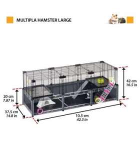 FERPLAST Multipla hamster large - cage for rodents - 107,5 x 37,5 x 42 cm