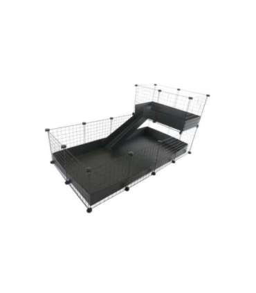 C&C modular cage one-storey 4x2 + Loft 2x1 + Black ramp
