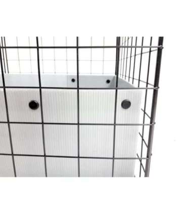 C&C Modular cage 4x2 145 x 75 cm silver