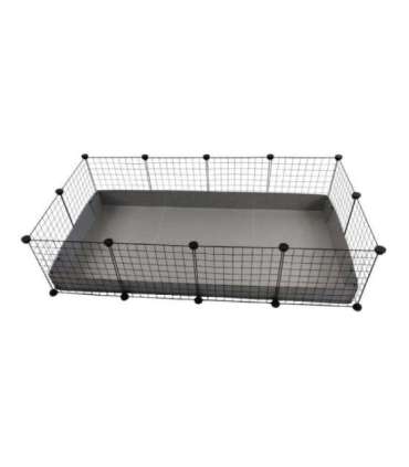 C&C Modular cage 4x2 145 x 75 cm silver