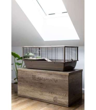 INTER-ZOO Bob Wood Japandi - cage for rodents - 78 x 36 x 48cm