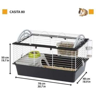 FERPLAST Casita 80 - cage for guinea pig and rabbit
