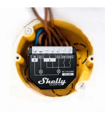 Shelly Qubino WAVE 2PM Smart switch Black