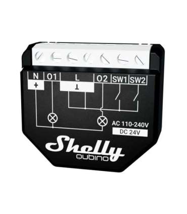 Shelly Qubino WAVE 2PM Smart switch Black