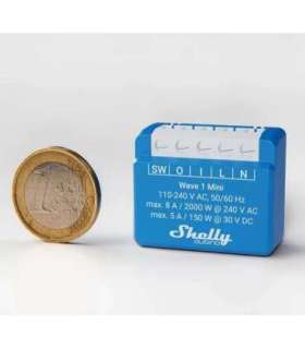 Shelly Qubino Wave 1 Mini LR Smart switch Z-Wave Blue