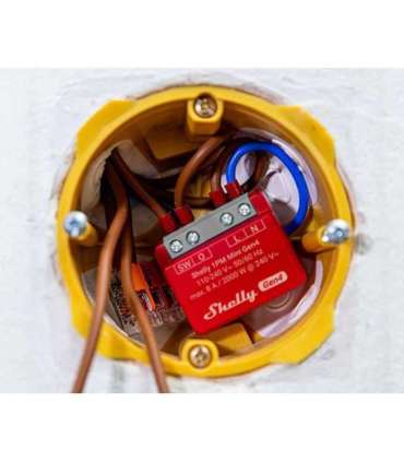 SHELLY 1PM Mini Gen4 Smart switch Red