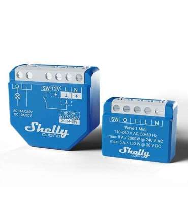 Shelly Qubino Wave 1 Mini Smart switch Blue