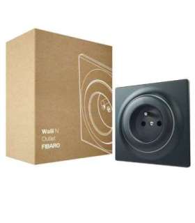 Fibaro outlet Walli Outlet N Type E anthracite FGWSONE-011-8