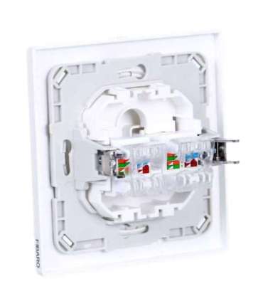 Fibaro Walli N socket-outlet 2 x RJ-45 White