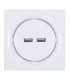 Fibaro Walli N socket-outlet 2x USB White
