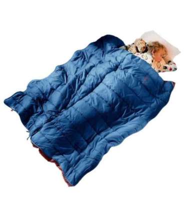 Deuter children's sleeping bag Starlight SQ (130-170 cm) - nightblue/redwood