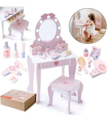 PROMIS Wooden dressing table with lighting