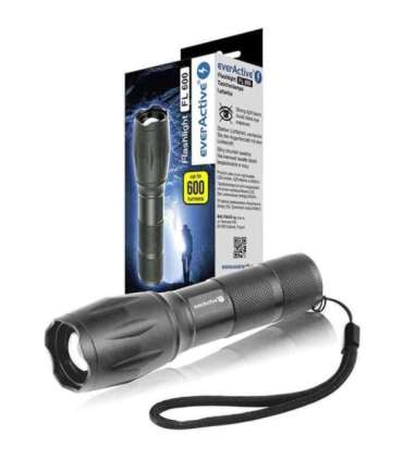 LED torch FL-600 with CREE XM-L2 18650 LED / 3x AAA (R03)