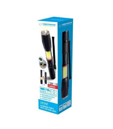 Esperanza Dione Black Hand flashlight LED