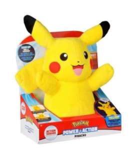 Pokemon Power Action Pikachu Interactive Toy, Plush, 25 cm