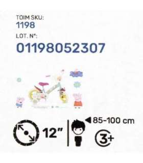 Children's bicycle TOIMSA TOI1198 12" Peppa Pig