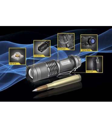 LED handheld flashlight everActive FL-180 "Bullet" with CREE XP-E2 LED