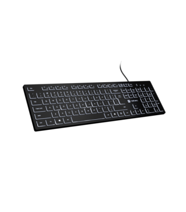 Natec Keyboard, Herring Glow, US, Backlit, Wired, White Natec