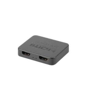 Lanberg Splitter video HDMI to 2X HDMI 4K, USB-C Port, Black SPV-HDMI-1002