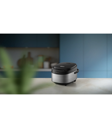 Philips Mini rice cooker HD3093/80 3000 series 600 W 0.85 L Number of programs 8 Black/Stainless Steel