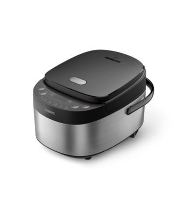 Philips Mini rice cooker HD3093/80 3000 series 600 W 0.85 L Number of programs 8 Black/Stainless Steel