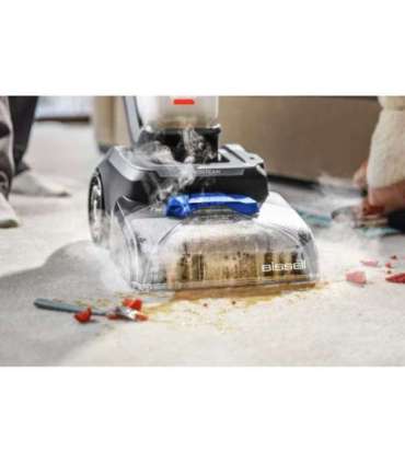 Bissell Carpet Cleaner PowerWash Hydrosteam Corded operating Washing function 1400 W Black/Cobalt Blue