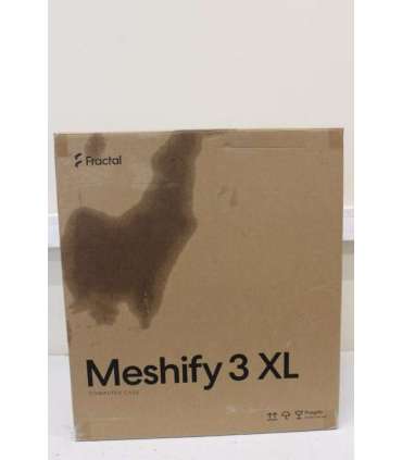 SALE OUT. Fractal Design Meshify 3 XL Black Solid ATX DAMAGED PACKAGING Power supply included No