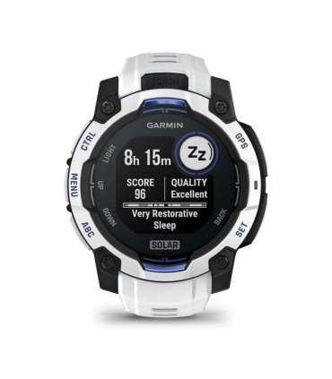 Garmin Instinct 2.29 cm (0.9") MIP 45 mm Digital 176 x 176 pixels Touchscreen Black, White GPS (satellite)