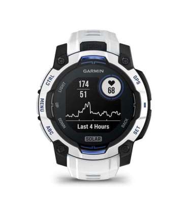 Garmin Instinct 2.29 cm (0.9") MIP 45 mm Digital 176 x 176 pixels Touchscreen Black, White GPS (satellite)
