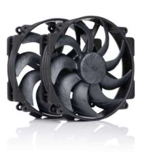 NF-A14x25r G2 PWM Sx2-PP chromax.black - dual fan set, black