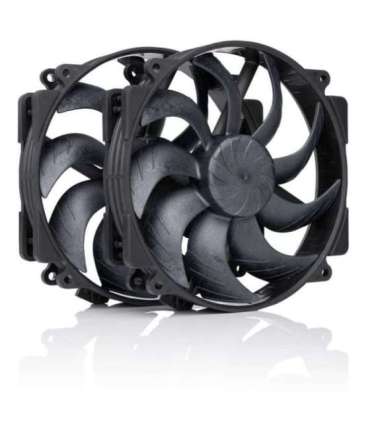 NF-A14x25r G2 PWM Sx2-PP chromax.black - dual fan set, black