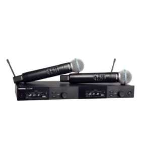 Shure SLXD24DE/B58-G59 - dual digital wireless system with two transmitters/handheld microphones