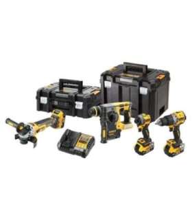 DeWalt DCK429P3T-QW Combo set DCD805 + DCG405 + DCH273 + DCF850, 18 V black, yellow