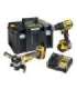 DeWalt DCK2026P2T-QW Combo set DCD805 + DCG405, 18 V XR 2×5.0 Ah black, yellow