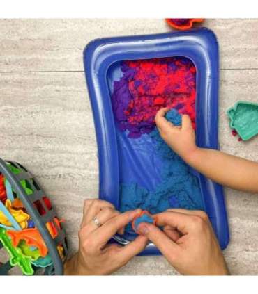 WOOPIE Piasek Kinetyczny 0,8 kg Zestaw w Koszyku z Foremkami +  /