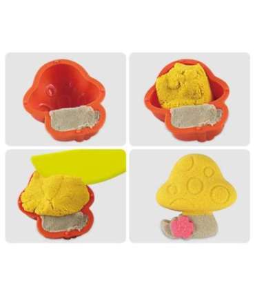 WOOPIE Piasek Kinetyczny 0,8 kg Zestaw w Koszyku z Foremkami +  /