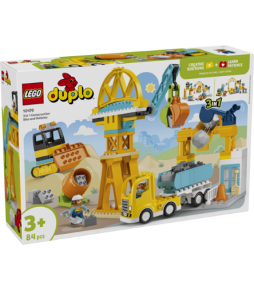 LEGO DUPLO Kolm ühes ehitusplats ja -masinad