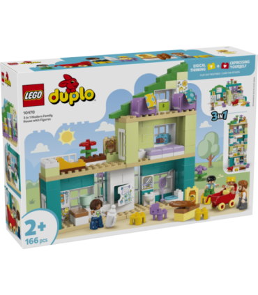 LEGO DUPLO Kolm ühes moodne peremaja figuuridega