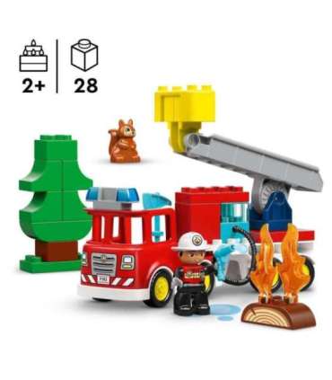 LEGO DUPLO Tuletõrjeauto vooliku ja tuletõrjujaga