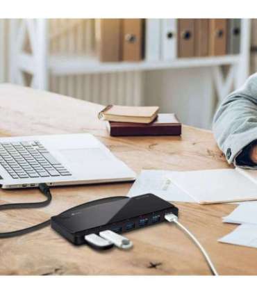 TP-Link UH700 USB 3.2 Gen 1 (3.1 Gen 1) Micro-B 5000 Mbit/s Black