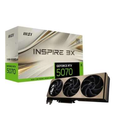 MSI GeForce RTX 5070 12G INSPIRE 3X OC NVIDIA 12 GB GDDR7
