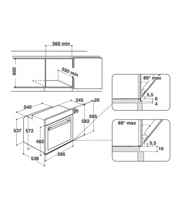 Integreeritav ahi Whirlpool AKZM8480NB