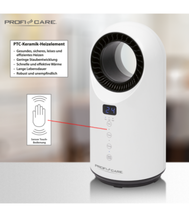 Ceramic fan heater ProfiCare , white