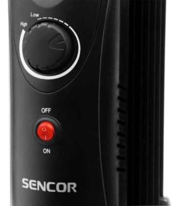 Oil filled radiator Sencor, black