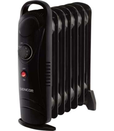 Oil filled radiator Sencor, black