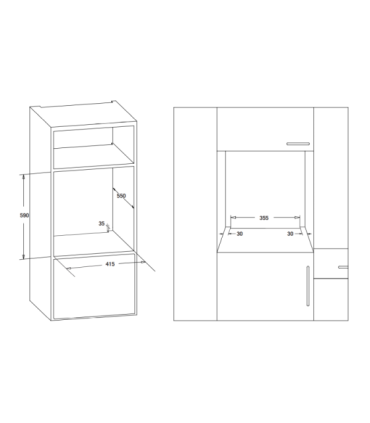 Built-in Oven, anthracite